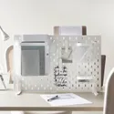 IKEA SKÅDIS СКОДИС, отдельно стоящая панель д / хранения, белый, 56x37 см 005.415.74 фото thumb №3