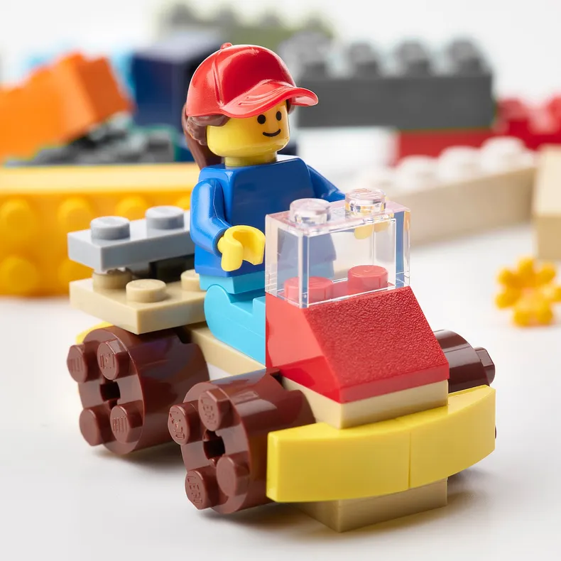IKEA BYGGLEK БЮГГЛЕК, конструктор LEGO®, 201 деталь, различные цвета 204.368.88 фото №3