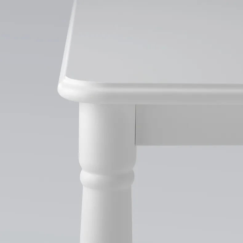 IKEA DANDERYD ДАНДЕРЮД / EBBALYCKE ЕББАЛЮККЕ, стіл+4 стільці, білий / бежевий Idekulla, 130 см 695.601.26 фото №3