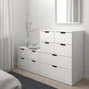 IKEA NORDLI НОРДЛІ, комод, 10 шухляд, білий, 160x99 см 292.480.10 фото thumb №2
