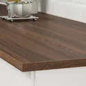 IKEA EKBACKEN ЭКБАККЕН, столешница под заказ, коричневый орех / ламинат, 30-45x2,8 см 304.429.78 фото thumb №4