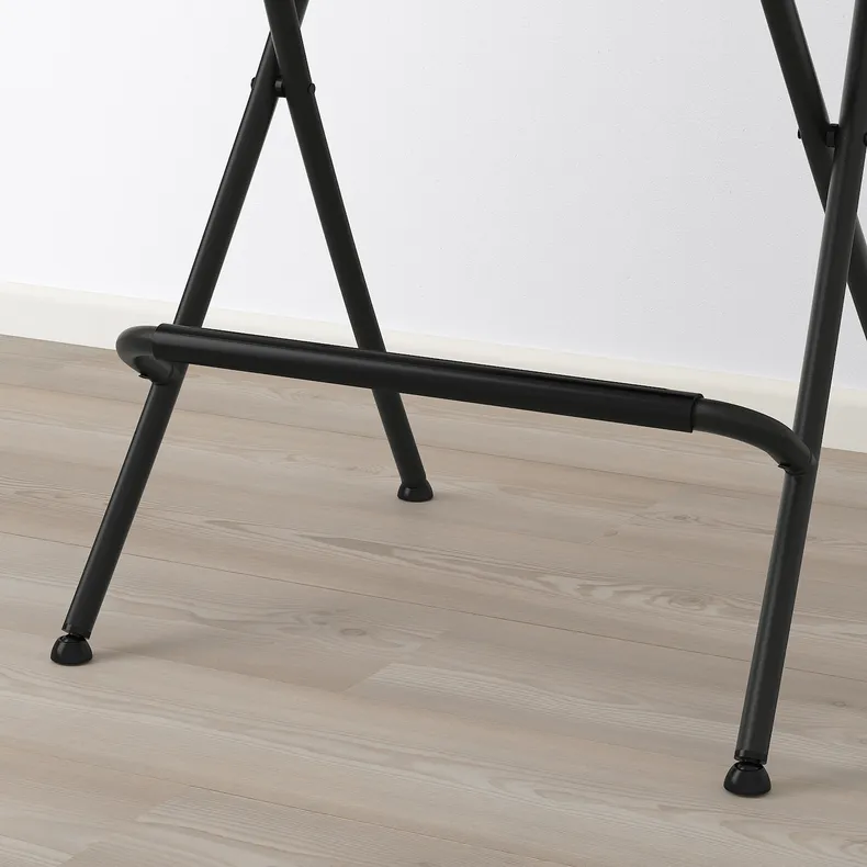 IKEA NORBERG НОРБЕРГ / FRANKLIN ФРАНКЛІН, стіл+2 стільці, білий / чорний 494.808.47 фото №10