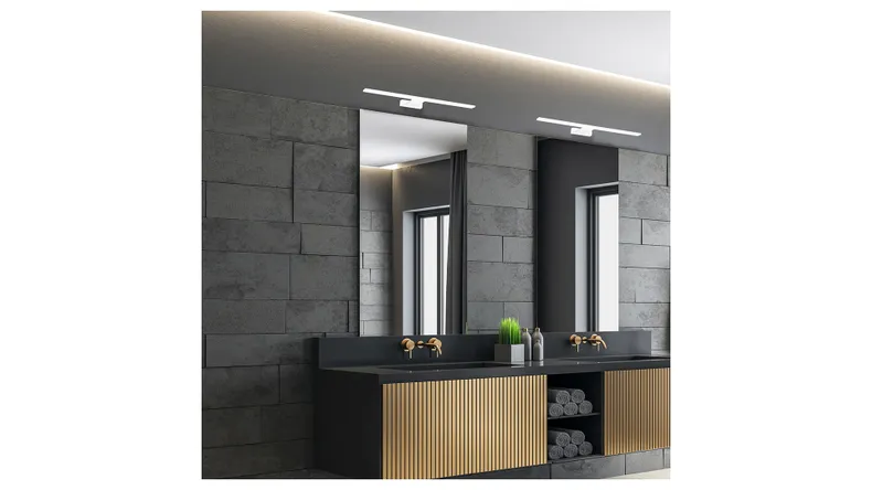 BRW Светильник настенный металлический для ванной комнаты Shine LED белый 086749 фото №4