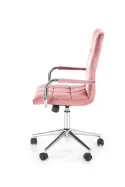 Крісло комп'ютерне офісне обертове HALMAR GONZO 4, рожевий оксамит фото thumb №2