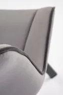 Стул бархатный HALMAR K520 Bluvel 14 - серый фото thumb №9