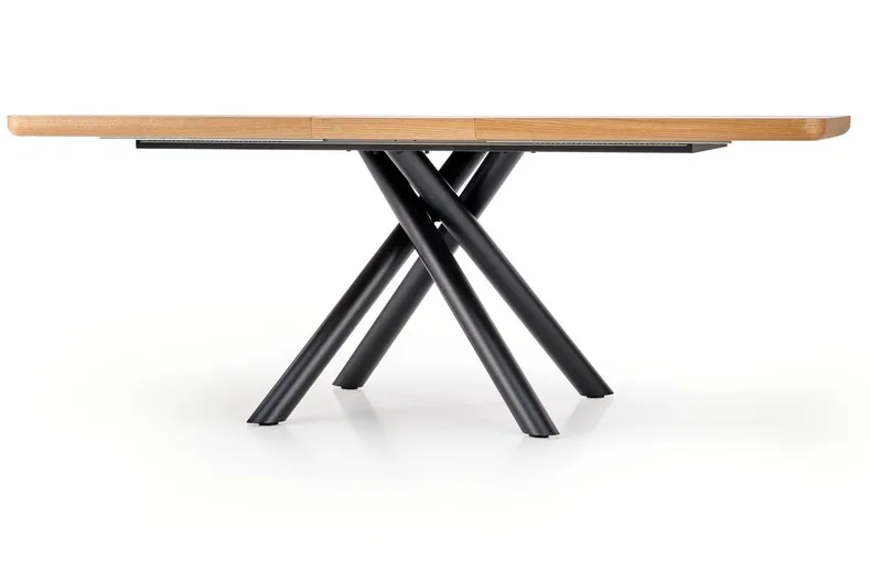 Кухонний стіл розкладний HALMAR DERRICK 160-200x90 см натуральний дуб/чорний фото №11
