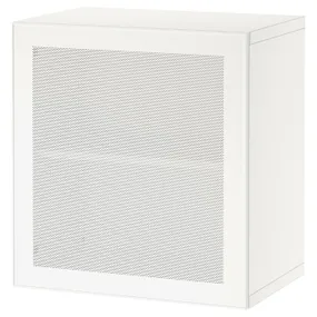 IKEA BESTÅ БЕСТО, комбинация настенных шкафов, белый / Мертвикен белый, 60x42x64 см 394.398.44 фото