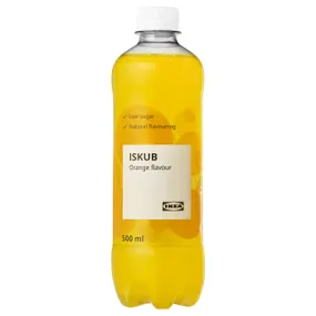 IKEA ISKUB ІСКУБ, газований безалкогольний напій, апельсиновий ароматизатор / цукор та підсолоджувачі, 500 мл 305.480.60 фото