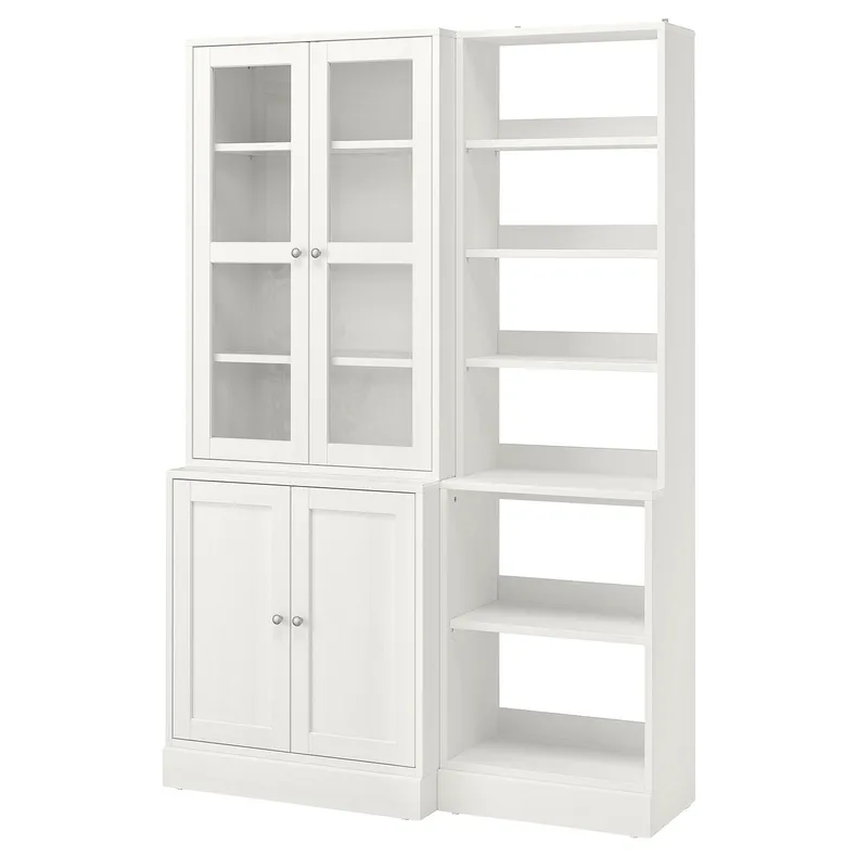 IKEA HAVSTA ХАВСТА, комбинация д / хранения+стекл дверц, белый, 203x47x212 см 792.659.26 фото №8