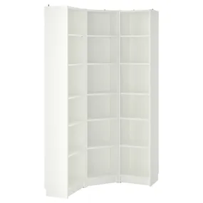 IKEA BILLY БІЛЛІ, комбінація з книжковою шафою / кутова, білий, 95 / 95x28x202 см 993.959.36 фото