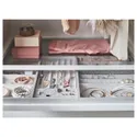 IKEA KOMPLEMENT КОМПЛЕМЕНТ, вставка із 4 відділеннями в шухляду, світло-сірий, 15x53x5 см 704.040.26 фото thumb №4