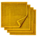 IKEA VÅGSJÖN ВОГШЁН, полотенце, золотисто-жёлтый, 30x30 см 105.495.17 фото thumb №1