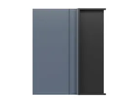 BRW Верхний кухонный угловой шкаф Верди правый мистик матовый строй 80x95 см, черный/матовый FL_GNW_80/95/35_P/B-CA/MIM фото