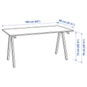 IKEA TROTTEN ТРОТТЕН, письмовий стіл, білий, 160x80 см 994.295.59 фото thumb №8