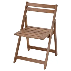 IKEA NÄMMARÖ НЕММАРЕ, стілець, вуличний, складаний / світло-коричнева морилка 505.033.53 фото