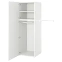 IKEA PLATSA ПЛАТСА, гардероб 2-дверный, белый / фонен белый, 90-107x57x181 см 794.372.87 фото thumb №1