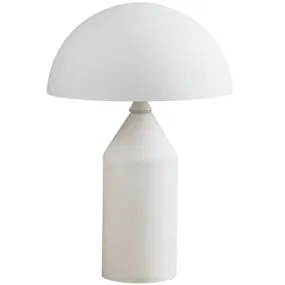 BRW Настольная лампа белая 35 см молочное стекло BELFUGO 5904323448714 фото