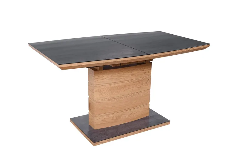 Кухонний стіл розкладний HALMAR CONCORD 140-180x80 см, стільниця - дуб золотий/темно-сірий, ніжка - дуб золотий фото №12