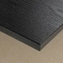 IKEA MITTZON МИТТЗОН, письменный стол, Шпон ясеня, окрашенный в черный / черный цвет, 140x80 см 895.281.21 фото thumb №7
