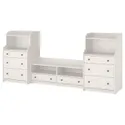 IKEA HAUGA ХАУГА, комбинация для хранения / под ТВ, белый, 277x46x116 см 593.884.38 фото thumb №1