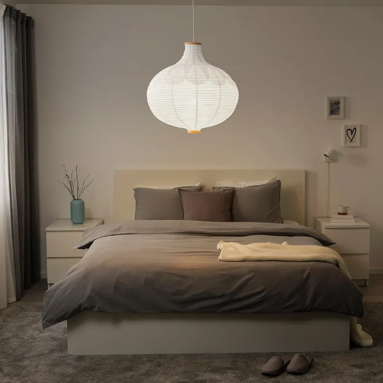 IKEA RISBYN РИСБЮН, абажур для подвесн светильника, луковицеобразный / белый, 57 см 104.040.91 фото №4