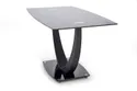 Кухонний стіл HALMAR ANTON 140x80 см чорний фото thumb №3