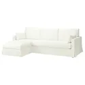 IKEA HYLTARP ХЮЛЬТАРП, чохол 3м дивана з кушеткою, лівост, ХАЛЛАРП білий 405.482.67 фото thumb №2