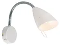 BRW Настенный светильник Vejle из металла белого и серебристого цвета 076044 фото thumb №1