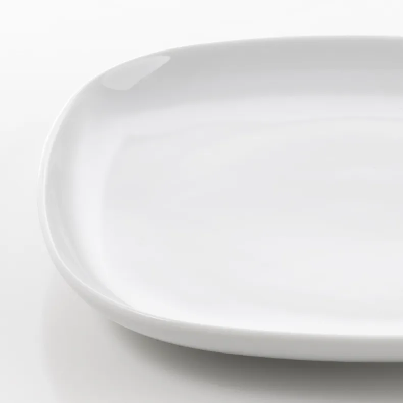 IKEA VÄRDERA ВЭРДЕРА, тарелка десертная, белый, 18x18 см 002.773.57 фото №3