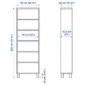 IKEA BESTÅ БЕСТО, шкаф, черно-коричневый, 60x40x202 см 692.849.87 фото thumb №3