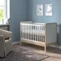 IKEA ÄLSKVÄRD ЕЛЬСКВЕРД, ліжко для немовлят, береза/білий, 60x120 см 503.148.09 фото thumb №2