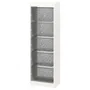 IKEA TROFAST ТРУФАСТ, комбінація для зберіган +контейнери, білий/темно-сірий, 46x30x145 см 294.787.32 фото