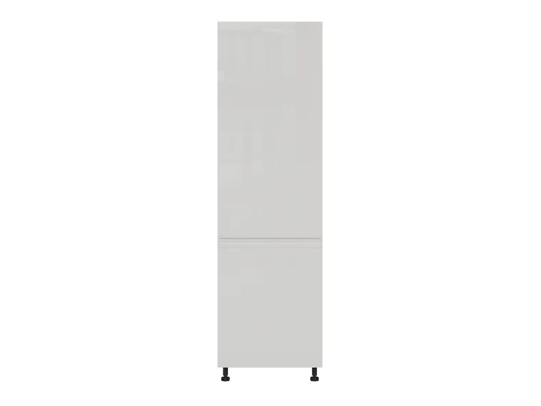 BRW Кухонный шкаф Sole высотой 60 см левый с выдвижными ящиками светло-серый глянец, альпийский белый/светло-серый глянец FH_D4STW_60/207_L/L-BAL/XRAL7047 фото №1