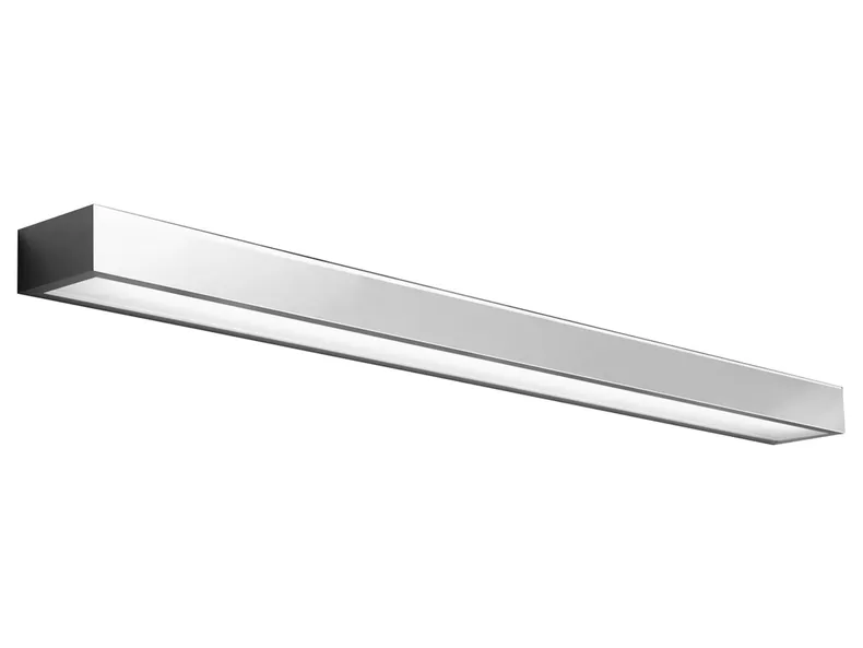 BRW Настінний світлодіодний світильник для ванної кімнати Kagera з алюмінію та скла сріблястого кольору 067023 фото №1