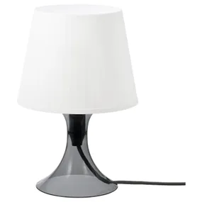 IKEA LAMPAN ЛАМПАН, лампа настольная, темно-серый / белый, 29 см 004.840.74 фото