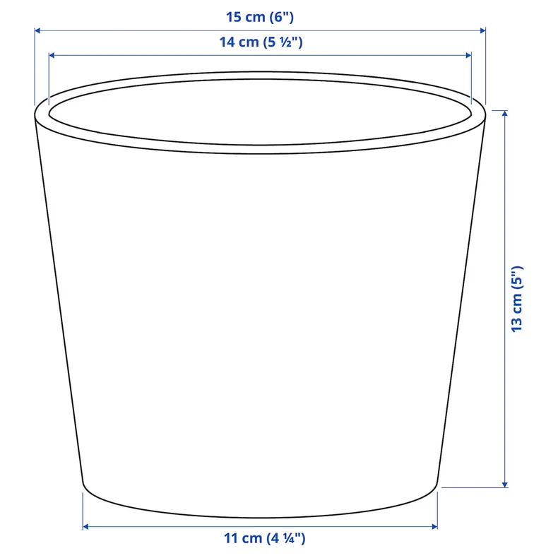 IKEA SOJABÖNA, Кришка горщика, сірий/зелений, 12 см 205.865.71 фото №5