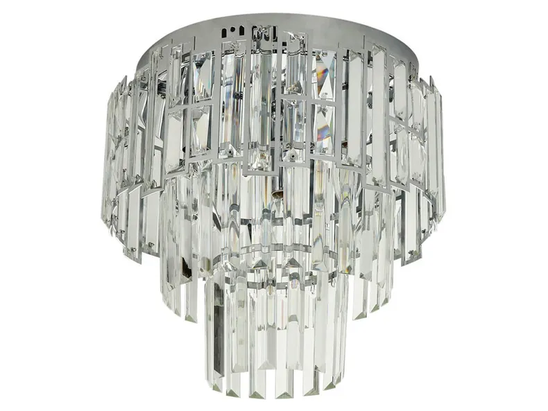 BRW Потолочный светильник Cedar 3-point crystal silver 091385 фото №1