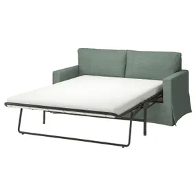 IKEA HYLTARP ХЮЛЬТАРП, чохол для 2-місного дивана-ліжка, Хемместа сіро-зелена 705.662.88 фото