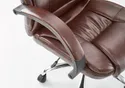 Крісло комп'ютерне офісне обертове HALMAR RELAX коричневий, екошкіра фото thumb №4
