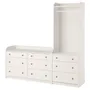 IKEA HAUGA ХАУГА, шафа, білий, 208x199 см 893.881.54 фото
