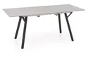 Розкладний стіл кухонний HALMAR BALROG 2 140-180x80 см, стільниця - світло-сіра, ніжки - чорні фото thumb №2