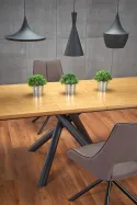 Кухонный стол раскладной HALMAR DERRICK 160-200x90 см натуральный дуб/черный фото thumb №9