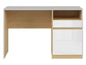 Письменный стол BRW Nandu, 120х57 см, светло-серый / дуб польский / белый глянцевый BIU1D1S-JSZ/DP/BIP фото thumb №2