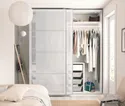 IKEA PAX ПАКС, 3 каркаса гардеробов, белый, 200x58x201 см 198.953.39 фото thumb №2