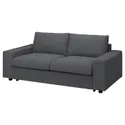 IKEA VIMLE ВІМЛЕ, 2-місний диван-ліжко, з широкими підлокітниками / ХАЛЛАРП сірий 295.370.48 фото thumb №2