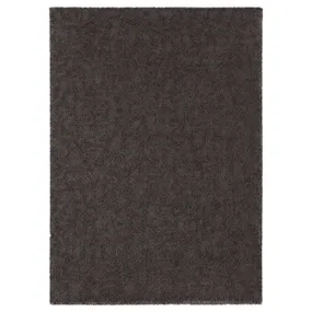 IKEA STOENSE СТОЕНСЕ, килим, короткий ворс, темно-сірий, 170x240 см 004.268.14 фото