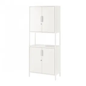 IKEA TROTTEN ТРОТТЕН, шкаф с дверями, белый, 70x35x173 см 304.747.66 фото