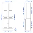 IKEA HAVSTA ХАВСТА, комбинацияация для хранения с сткл двр, белый, 81x47x212 см фото thumb №8