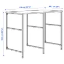 IKEA ENHET ЕНХЕТ, шафа, антрацит / білий ламінат, 139x63.5x87.5 см 894.774.28 фото thumb №3