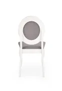Кухонний стілець HALMAR BAROCK білий/сірий фото thumb №2